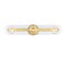 Designers Fountain Demi 24 in. 3-Light Brushed Gold Vanity Light with Artisan Cast Glass Shade for Bathrooms D318M-3B-BG - alternate 1